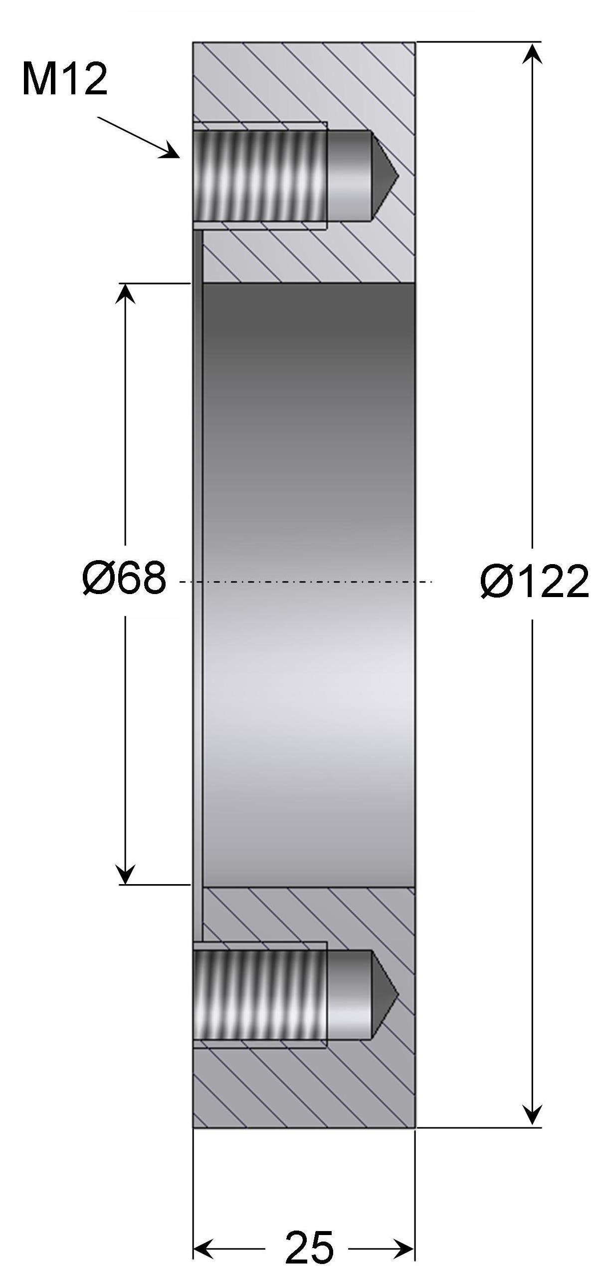 weld in counter flange