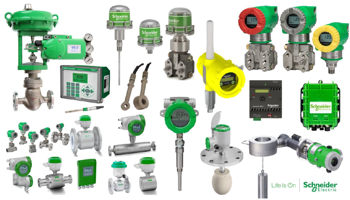 Schneider Electric range of process instrumentation